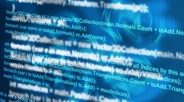 Codefragment op een blauwe achtergrond met lokale variabelen, relevant voor programmering en softwareontwikkeling.
